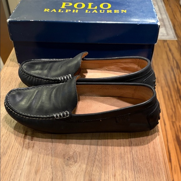 Polo by Ralph Lauren Classic Black Woodley Loafers 10.5 - Picture 3 of 7